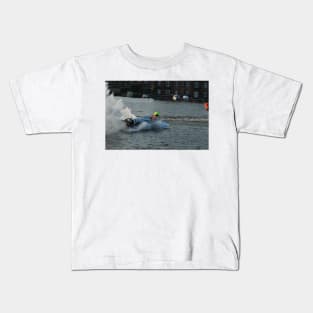 Powerboat Racing at Oulton Broad - Hydroplanes - Wayne Turner Kids T-Shirt